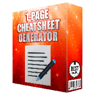 1 Page Cheatsheet Generator